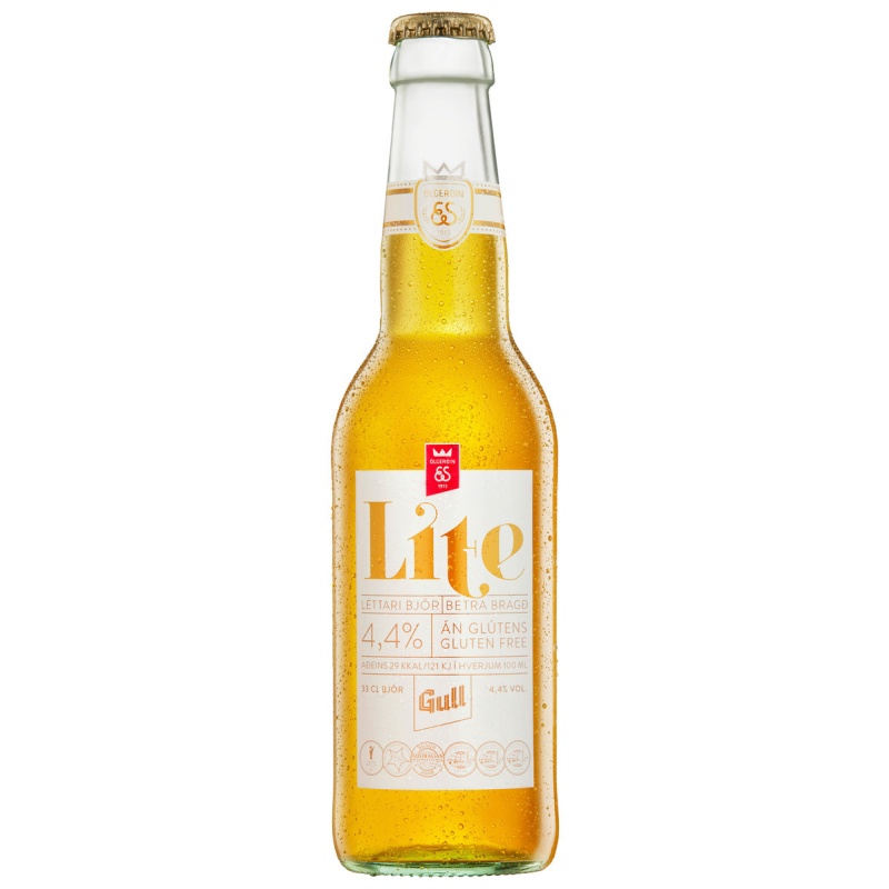 Gull Multan Gull Lite 4,4% 0,33L 4*6 gler - Ölgerðin Egill Skallagrímsson
