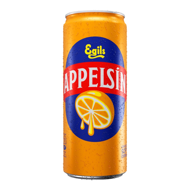 Appelsín 0,33L 4x6 dósir SLEEK - Ölgerðin Egill Skallagrímsson