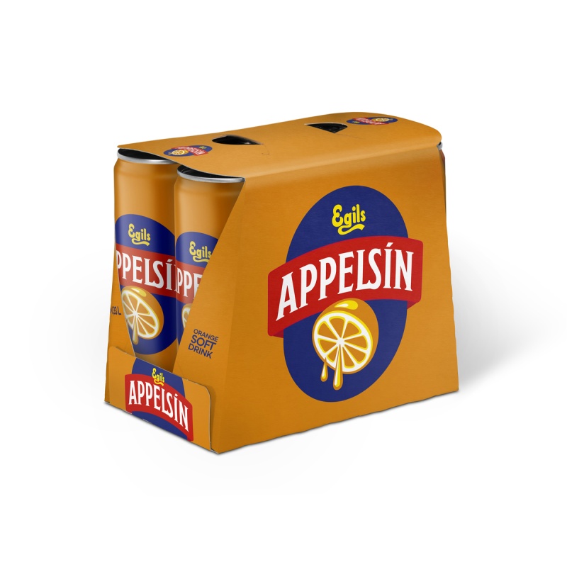 Dosir Appelsín 0,33L 4x6 dósir SLEEK - Ölgerðin Egill Skallagrímsson